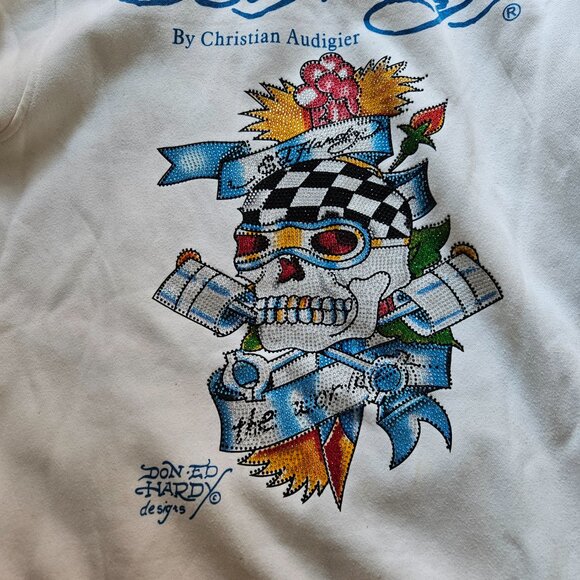 Vintage Ed Hardy Skull Hoodie - Picture 6 of 16